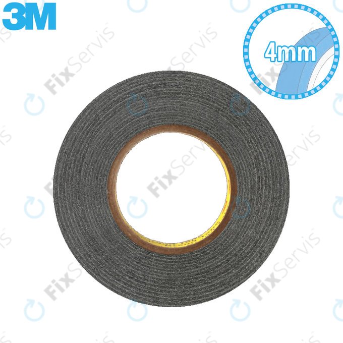 3M - Obojstranná Lepiaca Páska - 6mm x 50m (Čierna)