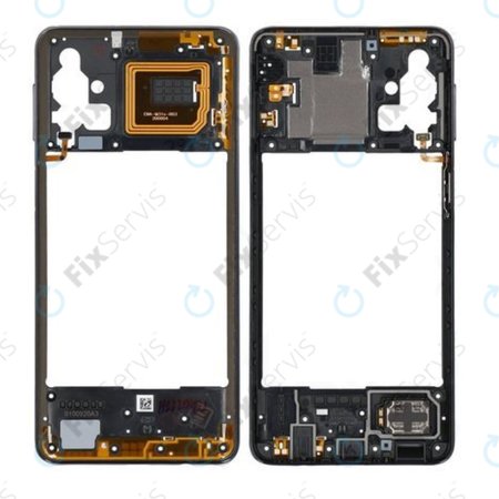 Samsung Galaxy M31s M317F - Stredný Rám (Mirage Black) - GH97-25062A Genuine Service Pack