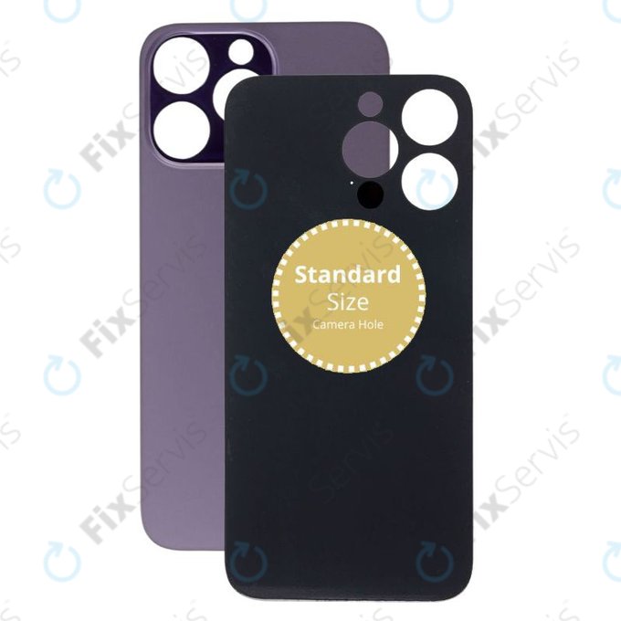Apple iPhone 14 Pro Max - Sklo Zadného Housingu (Deep Purple)