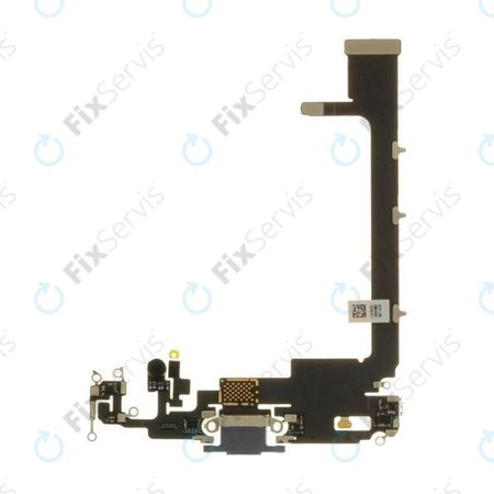 Apple iPhone 11 Pro Max - Nabíjací Konektor (Bez IC Nabíjania) + Flex Kábel (Space Gray)