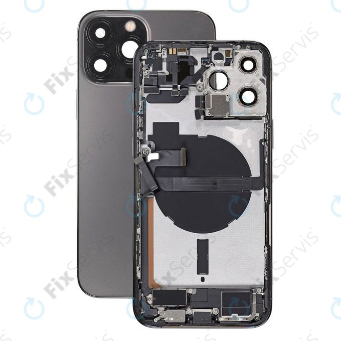 Apple iPhone 13 Pro Max - Zadný Housing s Malými Dielmi (Graphite)