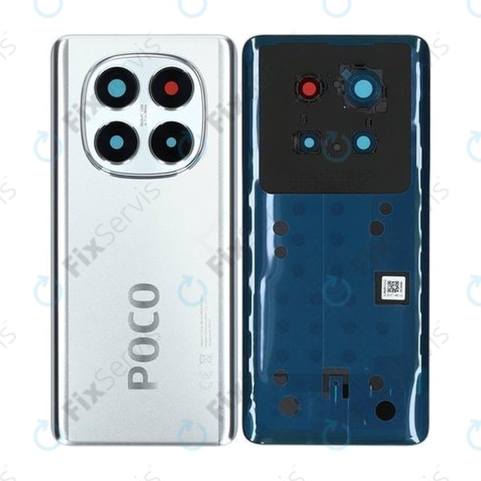 Xiaomi Poco X7 24095PCADG - Batériový Kryt (Silver) - 5600060O16P00 Genuine Service Pack