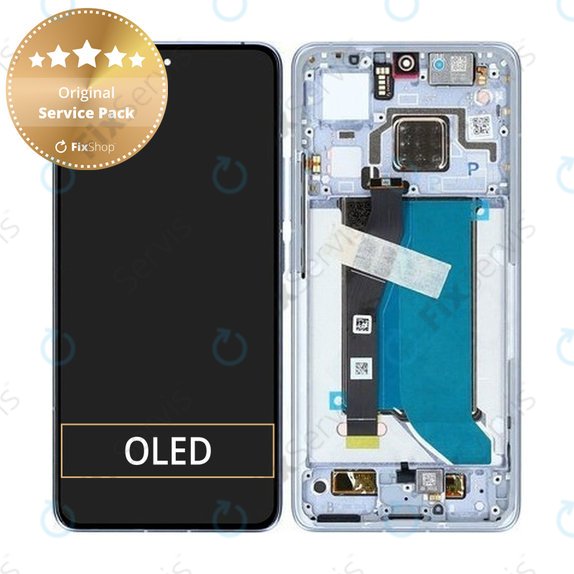 Xiaomi 14T Pro - LCD Displej + Dotykové Sklo + Rám (Titan Blue) - 56001700N1200 Genuine Service Pack