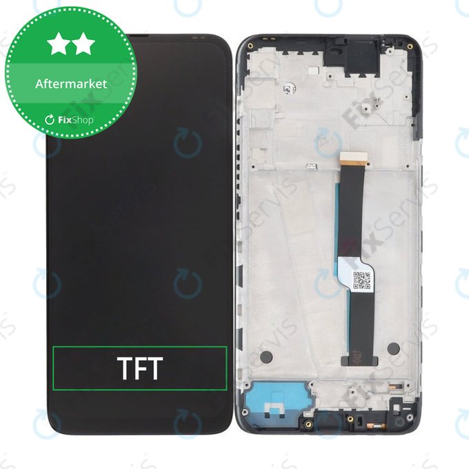Motorola One Fusion Plus - LCD Displej + Dotykové Sklo + Rám (Twilight Blue) TFT