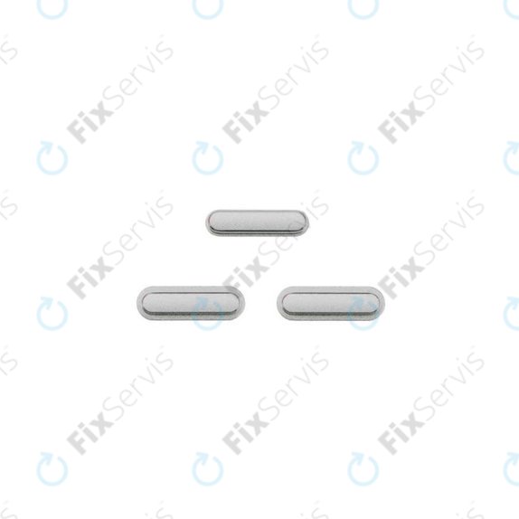 Apple iPad Air - Bočné Tlačidlá (Silver)