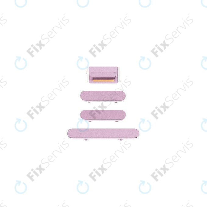 Apple iPhone 13, 13 Mini - Bočné Tlačidlá (Pink)