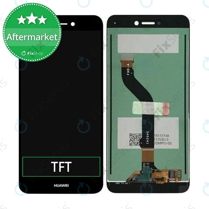 Huawei P9 Lite (2017), Honor 8 Lite - LCD Displej + Dotykové Sklo (Black) TFT