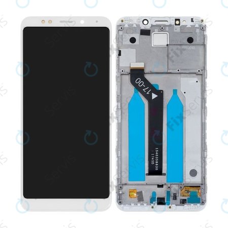 Xiaomi Redmi 5 Plus (Redmi Note 5) - LCD Displej + Dotykové Sklo + Rám (White) - 560410024033