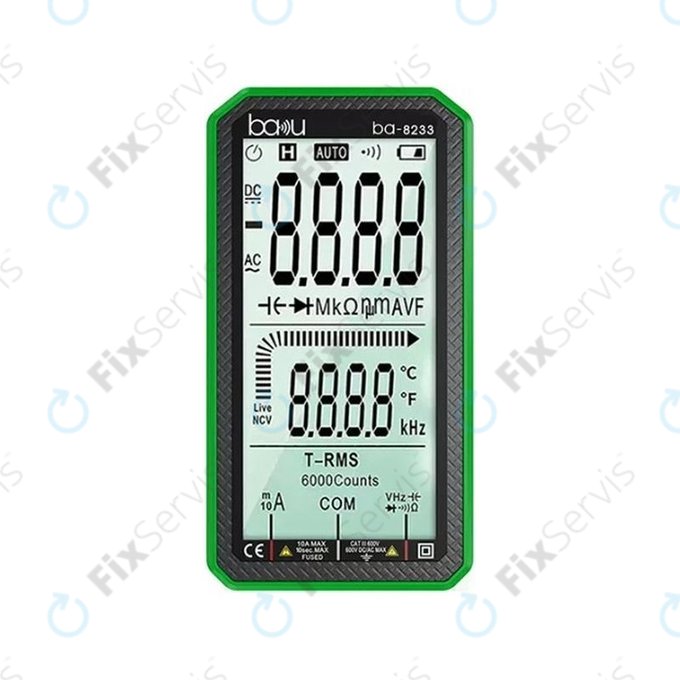 Baku BA-8233 - Profesionálny Digitálny Multimeter s Dotykovým Displejom