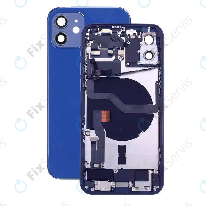 Apple iPhone 12 - Zadný Housing s Malými Dielmi (Blue)