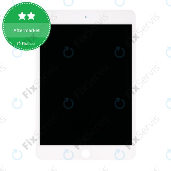 LCD Displej pre iPad Mini 5, White, Dotykové sklo bez rámu