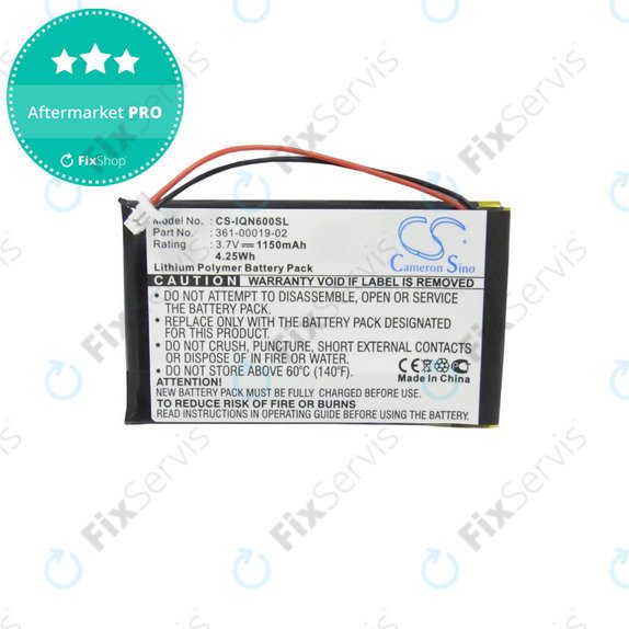 Batéria pre Garmin Nüvi 660, 660 FM, 1150mAh, Li-Pol, 3.7V, 361-00019-02, HQ