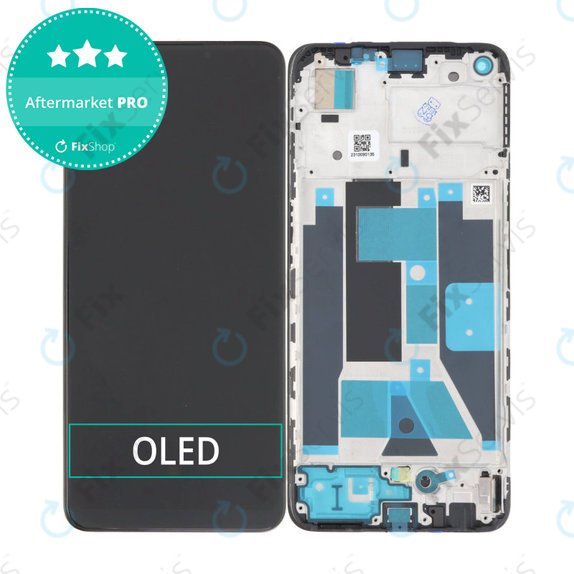 Realme 9 - LCD Displej + Dotykové Sklo + Rám (Meteor Black) OLED