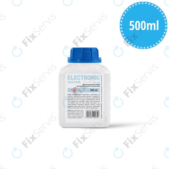 Demineralizovaná voda pre elektroniku, 500 ml