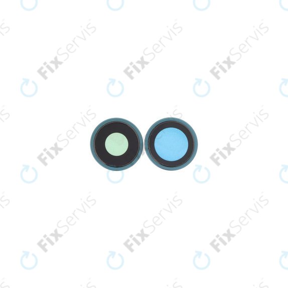Apple iPhone 16, 16 Plus - Sklíčko Zadnej Kamery s Rámom (Teal) - 2ks