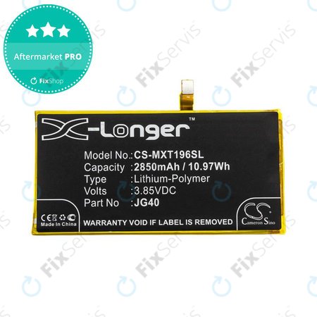 Batéria pre Motorola Moto G7 Plus, G7 Plus DS, 2850mAh, Li-Pol, 3.85V, JG40, HQ