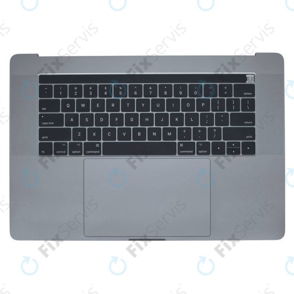 Apple MacBook Pro 15" A1707 (Late 2016 - Mid 2017) - Horný Rám Klávesnice + Klávesnica US + Mikrofón + Trackpad + Reproduktory (Space Gray)