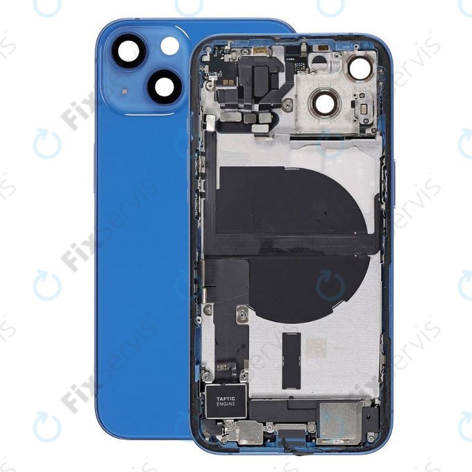 Apple iPhone 13 - Zadný Housing s Malými Dielmi (Blue)