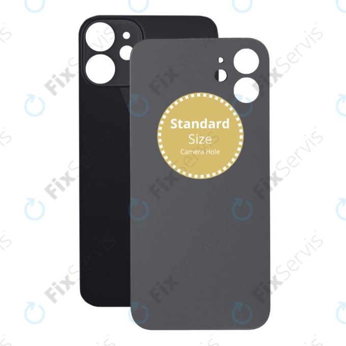 Apple iPhone 12 Mini - Sklo Zadného Housingu (Black)