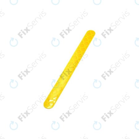 Xiaomi Mi Electric Scooter 1S, 2 M365, Essential, Pro, Pro 2 - Reflexná Nálepka Krytu Motora - Tvar I (Yellow) - C002550015200 Genuine Service Pack