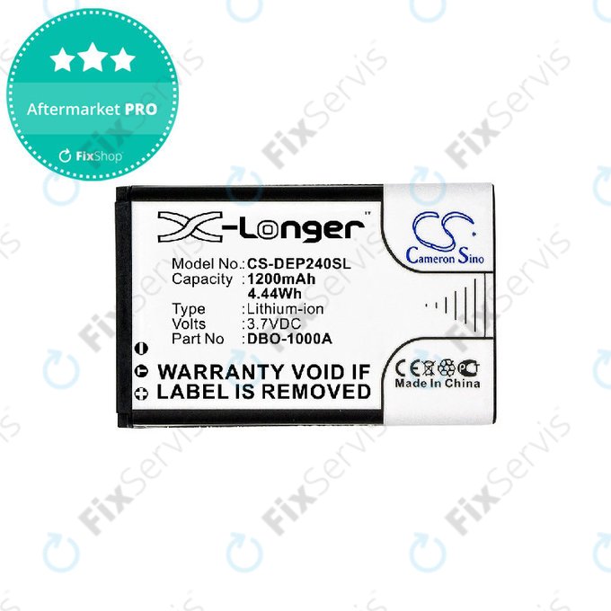 Batéria pre Doro 1370, 1372, 2404, 6040, 1200mAh, Li-Ion, 3.7V, DBO-1000A, HQ