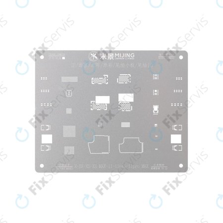 MiJing IPH-14 - Oceľová Šablóna na Opravu Face ID pre iPhone X - 11 Pro Max
