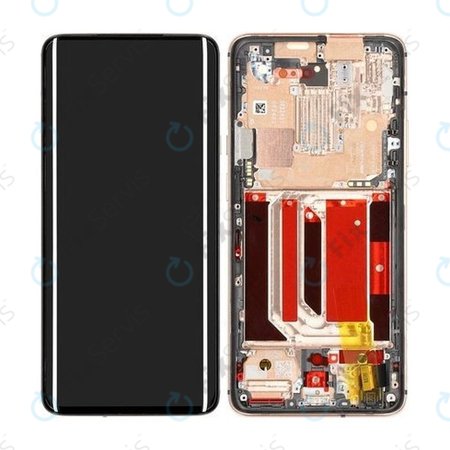 OnePlus 7 Pro - LCD Displej + Dotykové sklo + Rám (Almond) - 2011100058