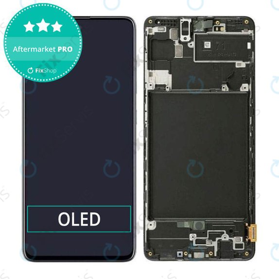 Samsung Galaxy A71 A715F - LCD Displej + Dotykové Sklo + Rám OLED