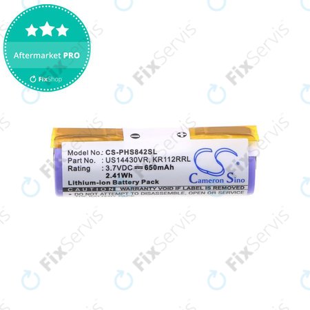 Batéria pre Philips HS8420, 650mAh, Li-Ion, 3.7V, US14430VR, KR112RRL, HQ