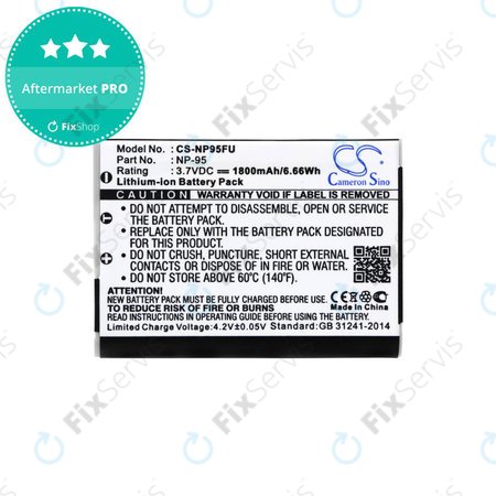 Batéria pre Fujifilm FinePix F30, Ricoh GXR, 1800mAh, Li-Ion, 3.7V, DB-90, HQ