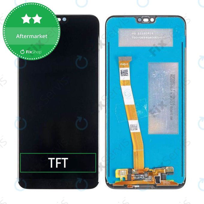 Huawei Honor 10 - LCD Displej + Dotykové Sklo + Senzor Odtlačku Prsta (Black) TFT