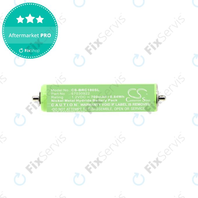 Batéria pre Braun 1000, 180, 2000, 3000, 4735, 5411, Cruzer1, Cruzer Z20, 700mAh, Ni-MH, 1.2V, 67030922, HQ