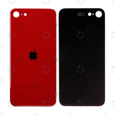 Apple iPhone SE (2nd Gen 2020) - Sklo Zadného Housingu (Red)