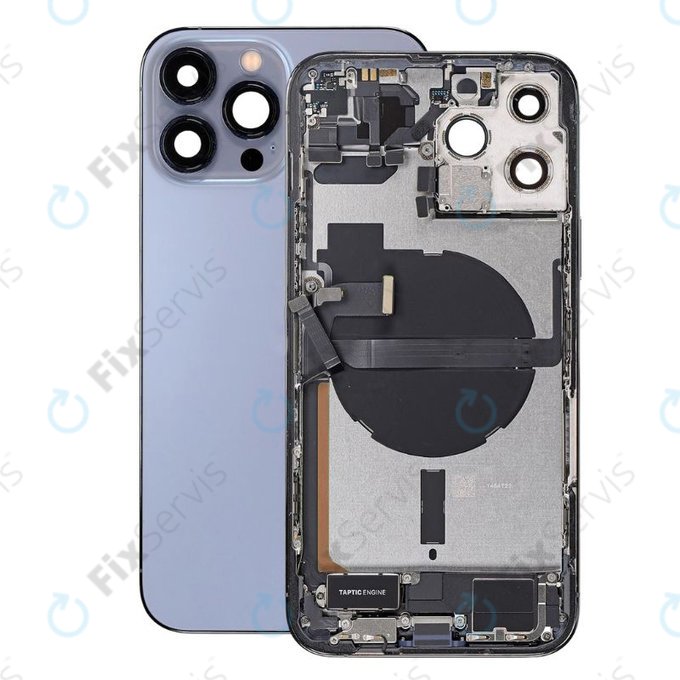 Apple iPhone 13 Pro Max - Zadný Housing s Malými Dielmi (Blue)