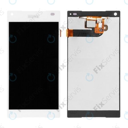Sony Xperia Z5 Compact E5803 - LCD Displej + Dotykové Sklo (Biela) OEM