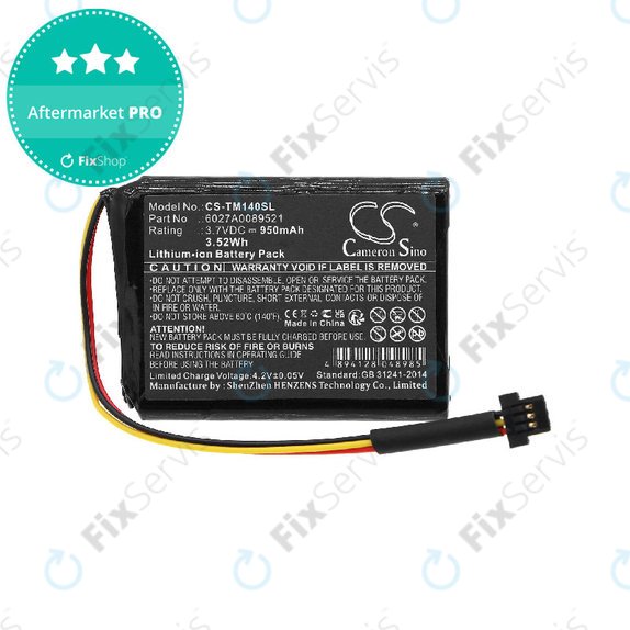 Batéria pre TomTom One 140, Go 500, 950mAh, Li-Ion, 3.7V, P2, HQ