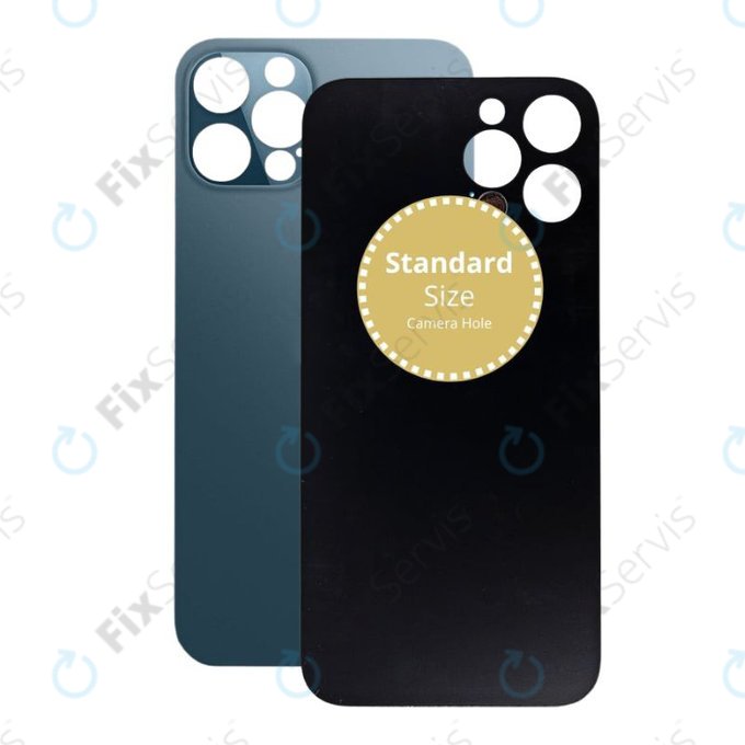 Apple iPhone 12 Pro - Sklo Zadného Housingu (Blue)