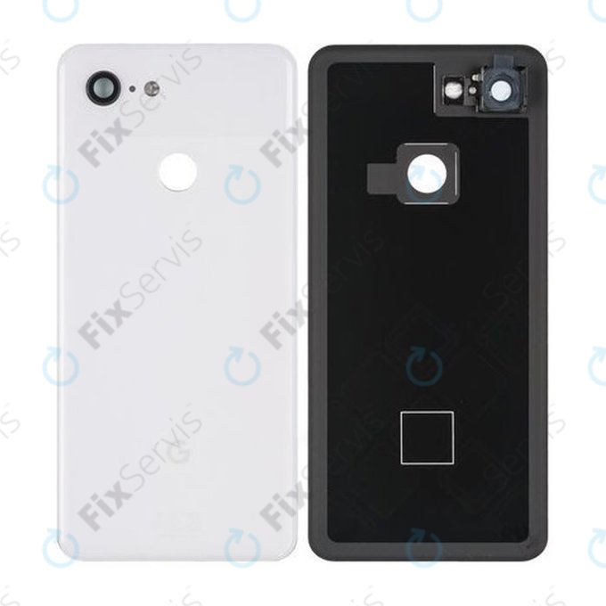 Google Pixel 3 - Batériový kryt (Clearly White) - 20GB1WW0S02 Genuine Service Pack