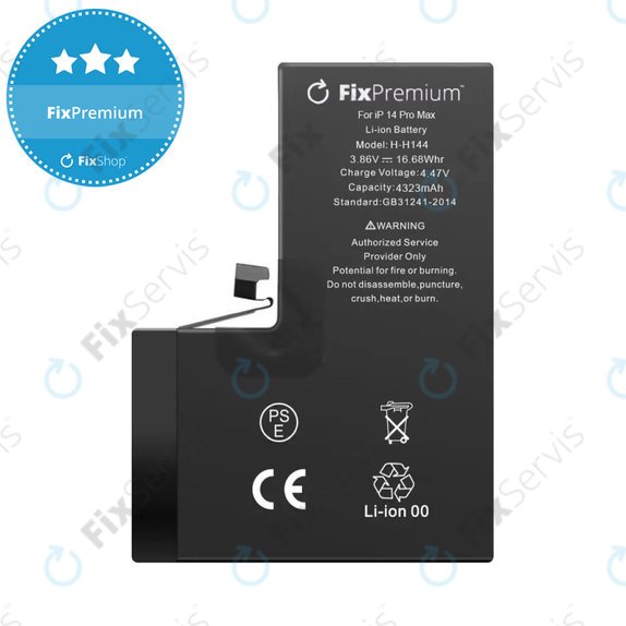 Batéria pre iPhone 14 Pro Max, 4323mAh, A2830, FixPremium