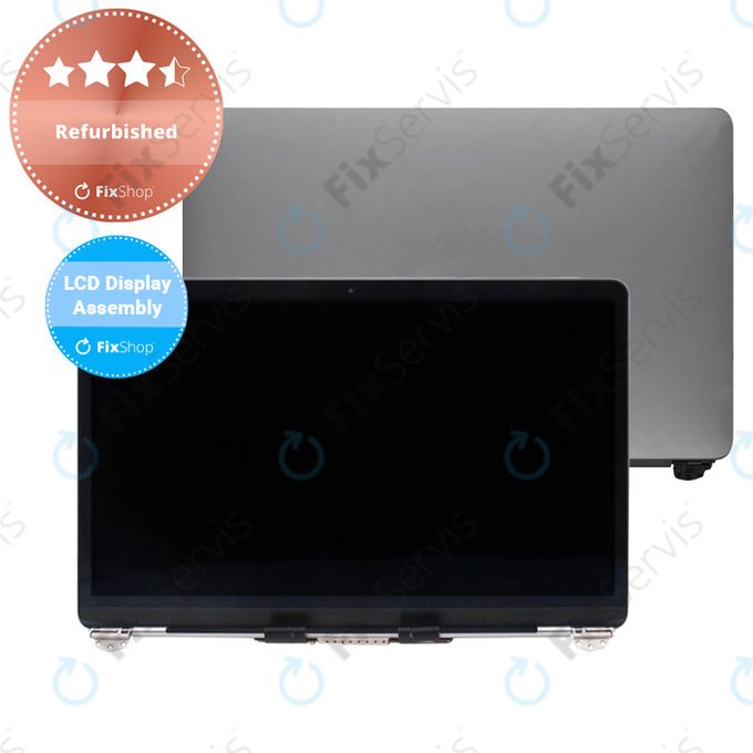 Apple MacBook Air 13" A1932 (2019), 13" A2179 (2020) - LCD Displej + Predné Sklo + Kryt (Space Gray) Refurbished