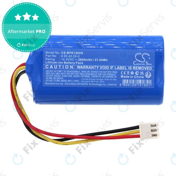 Batéria pre Evolveo RoboTrex H9, Midea M4, Blaupunkt XPOWER+, 2600mAh, Li-Ion, 14.4V, 6.60.40.05-0, HQ