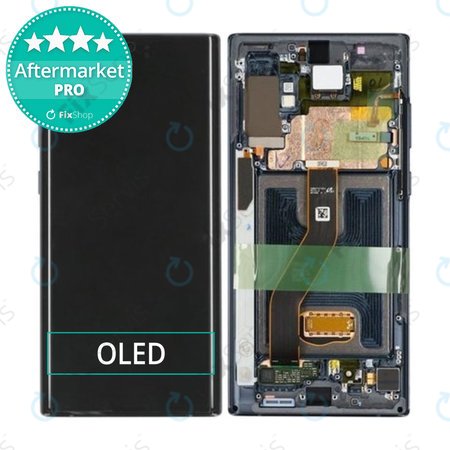 Samsung Galaxy Note 10 Plus N975F - LCD Displej + Dotykové Sklo + Rám (Black) OLED