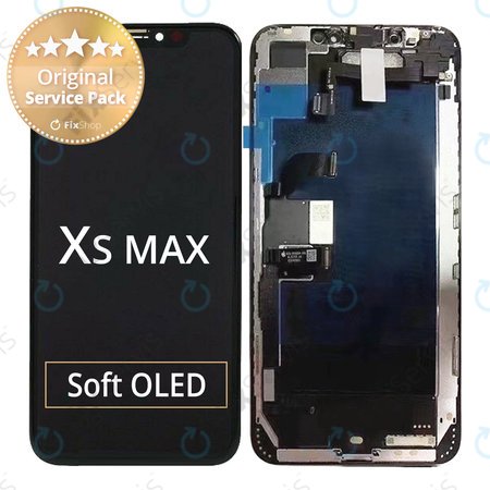 Apple iPhone XS Max - LCD Displej + Dotykové Sklo + Rám - 661-12944 Genuine Service Pack