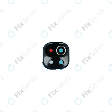 Xiaomi 11 Lite 5G NE 2109119DG 2107119DC - Sklíčko Zadnej Kamery + Rám (Truffle Black) - 5600060K9A00 Genuine Service Pack