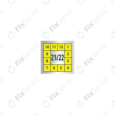 Žlté Holografické Bezpečnostné Lepky pre Mobilné Telefony, Tablety a Počítače (5 x 5mm) - 100ks