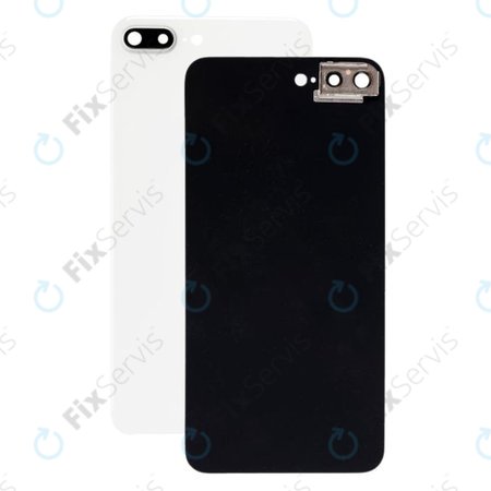 Apple iPhone 8 Plus - Sklo Zadného Housingu s Držiakom Kamery (Silver)