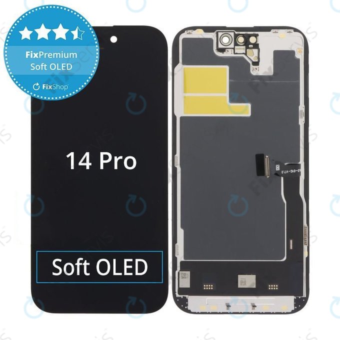 Displej Soft OLED pre iPhone 14 Pro - Dotykové sklo + Rám, DIAGNOSTIC