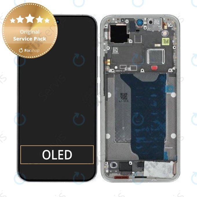 Displej pre Xiaomi 15T Pro 5G, Gray, Dotykové sklo s rámom, 5600050O12U00, Genuine Service Pack