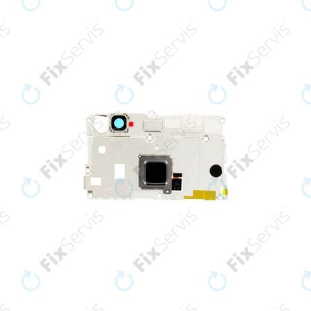 Huawei P9 Lite - Stredný Kryt + Senzor Otlačku Prsta (Black) - 02350TMR Genuine Service Pack
