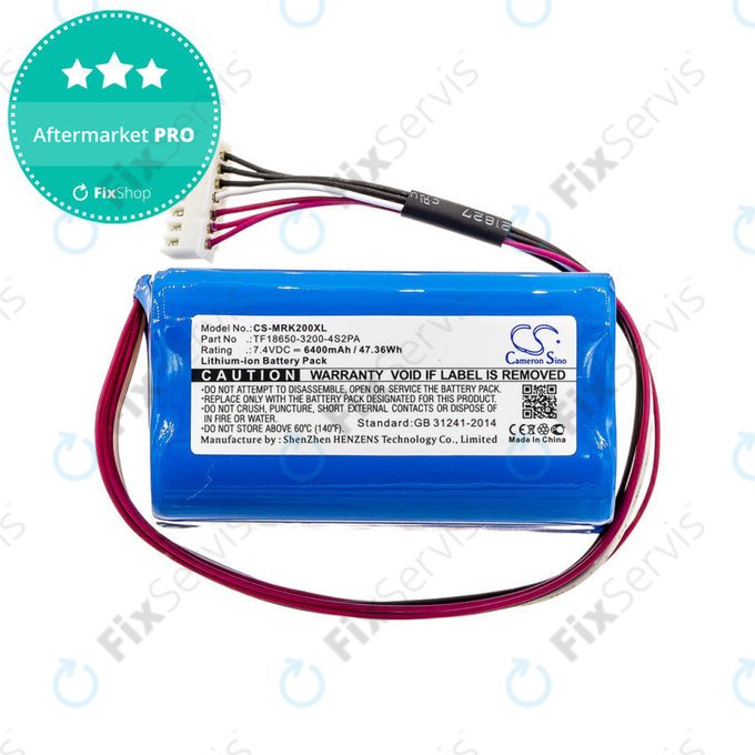 Batéria pre Marshall Kilburn II, II V2, 6400mAh, Li-Ion, 7.4V, TF18650-3200-4S2PA, HQ